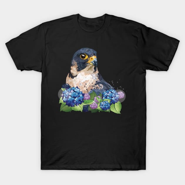 Peregrine falcon T-Shirt by obscurite